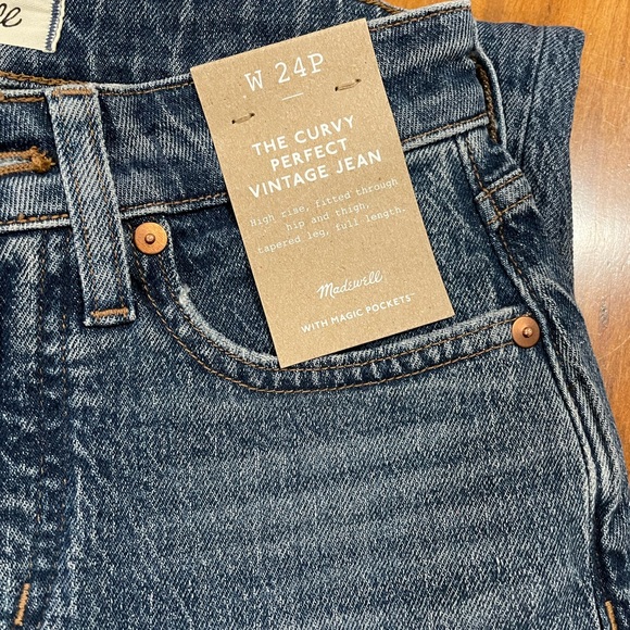 Madewell The Curvy Perfect Vintage Jean NWT - Picture 7 of 7